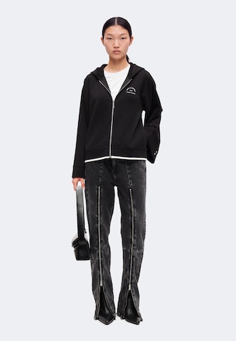 Karl Lagerfeld - Sudadera con cremallera en negro