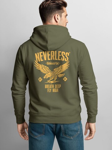 Neverless Sweatshirt 'Vintage Eagle'‌‌‌‌‌‌‌ in Grün