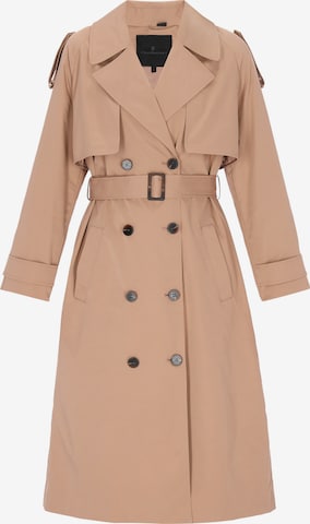 DreiMaster Klassik Between-seasons coat 'Classic' in Beige: front