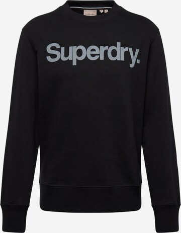 Superdry Суичър 'CITY' в черно: отпред