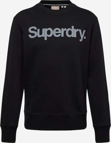 Superdry Sweatshirt 'CITY' in Black: front