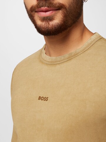 BOSS Orange Shirt 'Tokkslong' in Beige