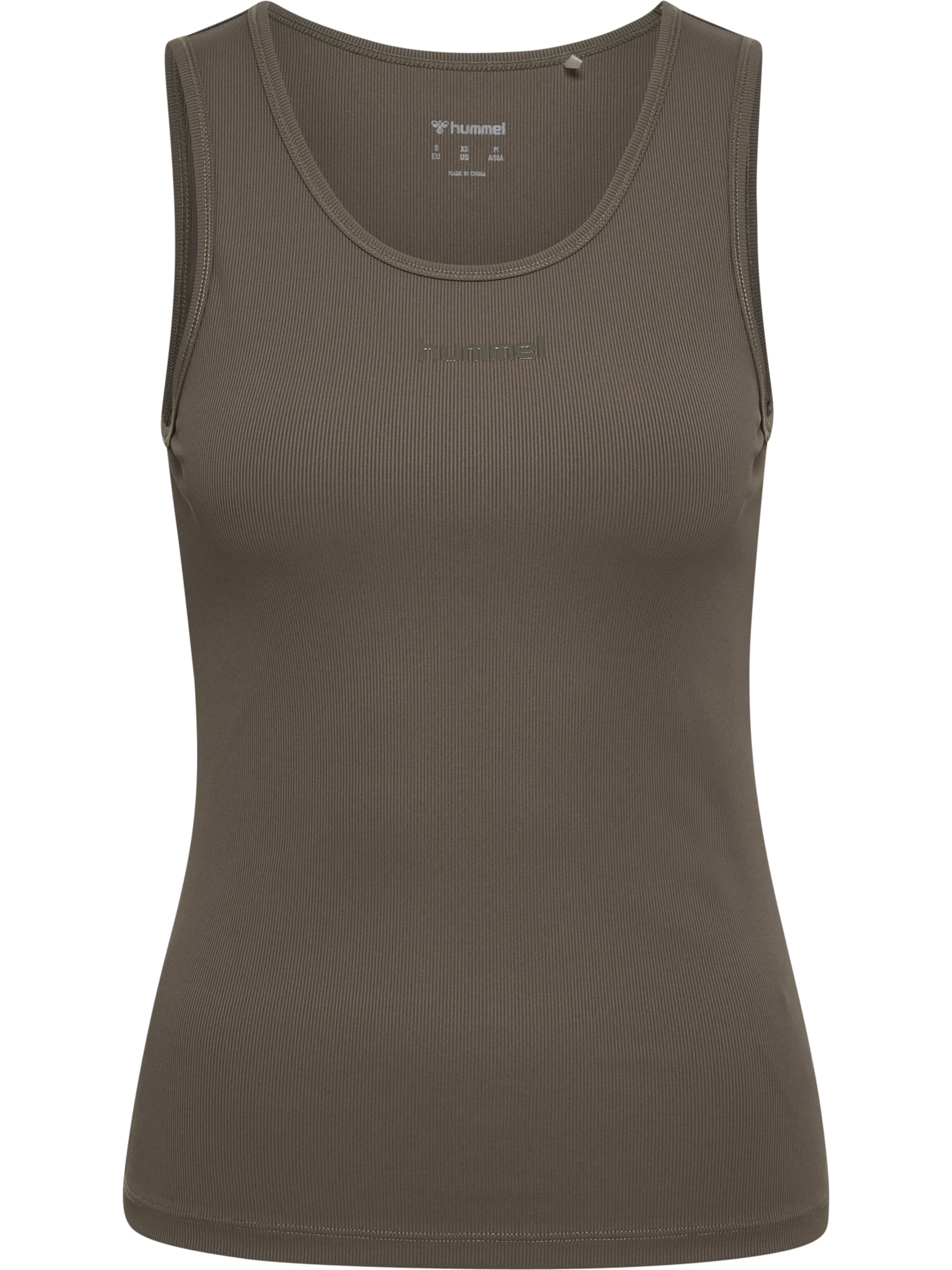 Hummel Top in Bruin: voorkant