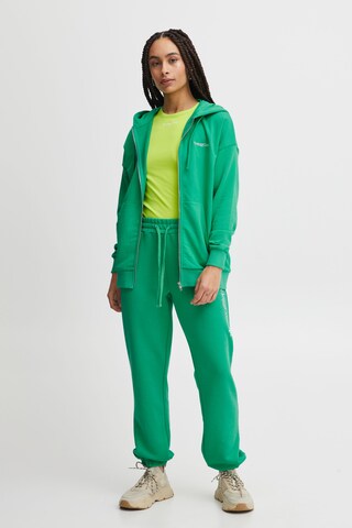 The Jogg Concept Athletic Zip-Up Hoodie in Green