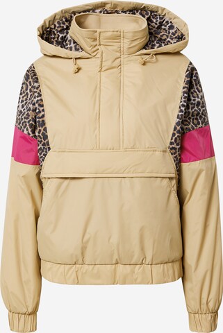 Urban Classics Between-Season Jacket in Beige: front