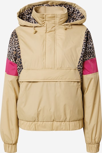 Urban Classics Starpsezonu jaka, krāsa - gaiši bēšs / brūns / rozā / melns, Preces skats