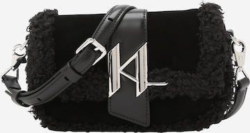 Karl Lagerfeld Shoulder Bag in Black: front