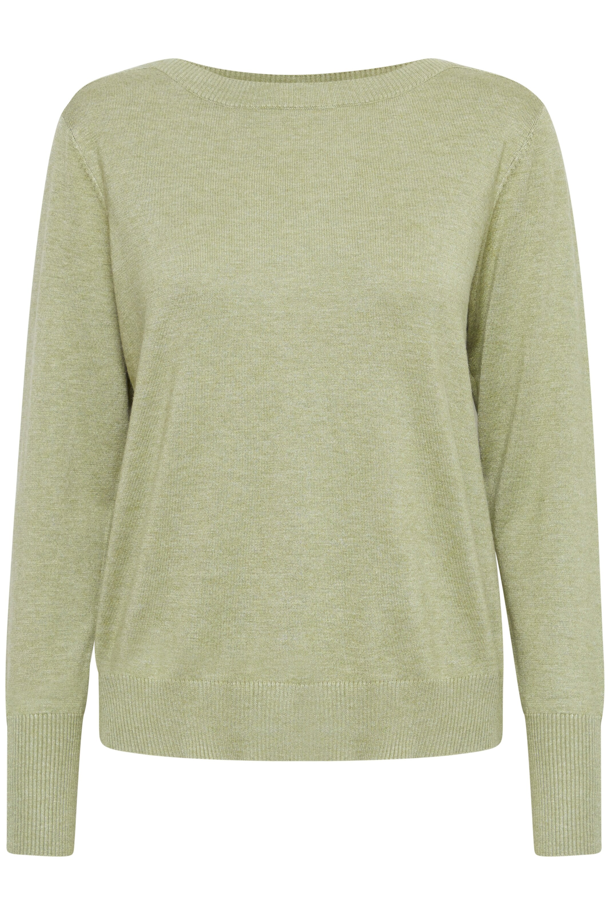 PULZ Jeans Pullover 'SARA' in Grün: Vorderseite