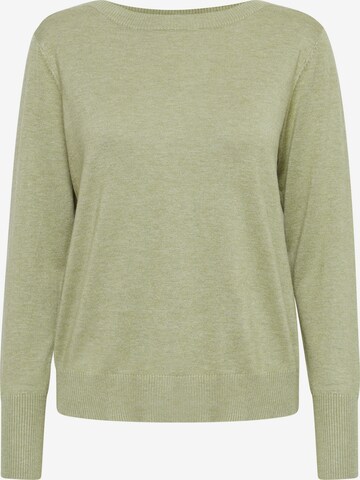 Pullover 'SARA' di PULZ Jeans in verde: frontale