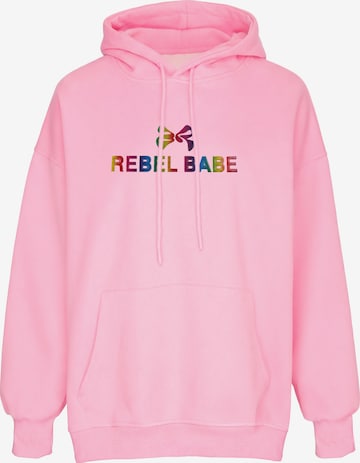 Sweat-shirt MYMO en rose : devant