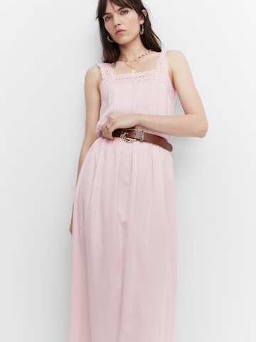 MANGO Letní šaty 'NUBE' – pink