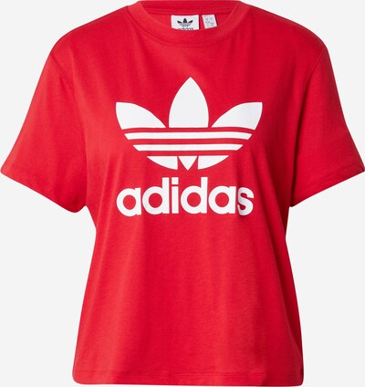 ADIDAS ORIGINALS T-Shirt in hellrot / weiß, Produktansicht