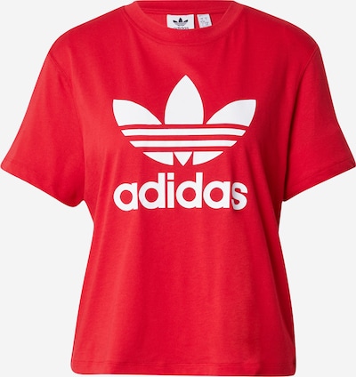ADIDAS ORIGINALS T-Shirt in hellrot / weiß, Produktansicht