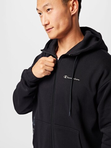 Champion Authentic Athletic Apparel - Casaco em moletão em preto