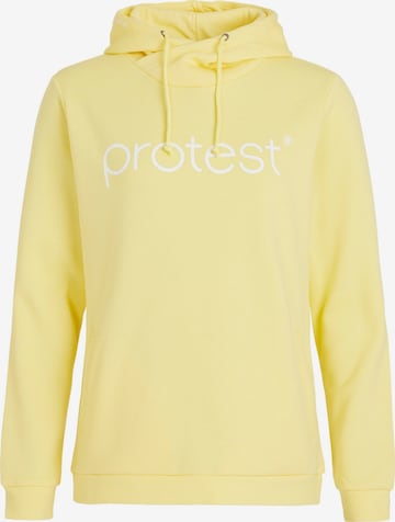 PROTEST Pullover 'CLASSIC LOGO HOODY' in Gelb: Vorderseite