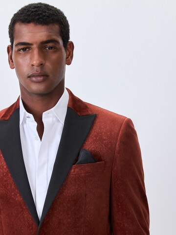 Next Slim fit Zakó - barna