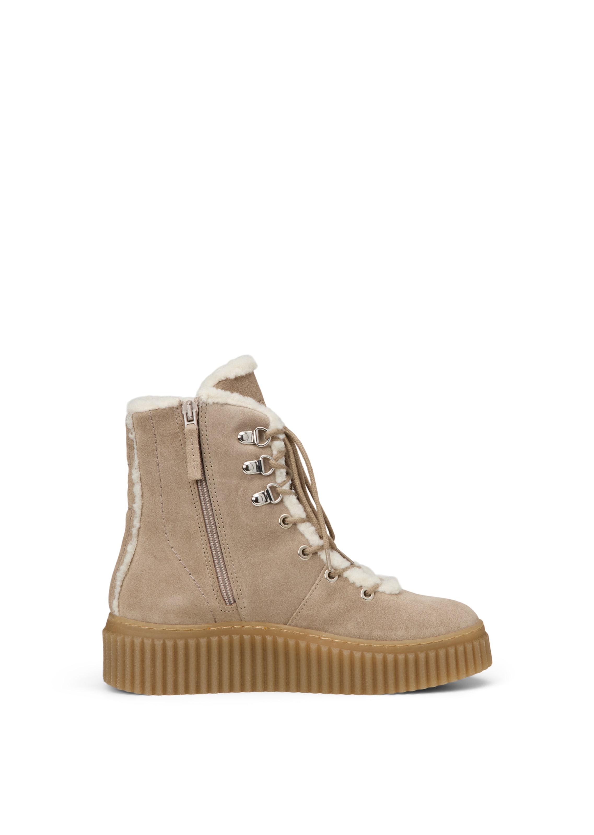 Marc O'Polo Lace-up bootie ' Bianca ' in Brown: side