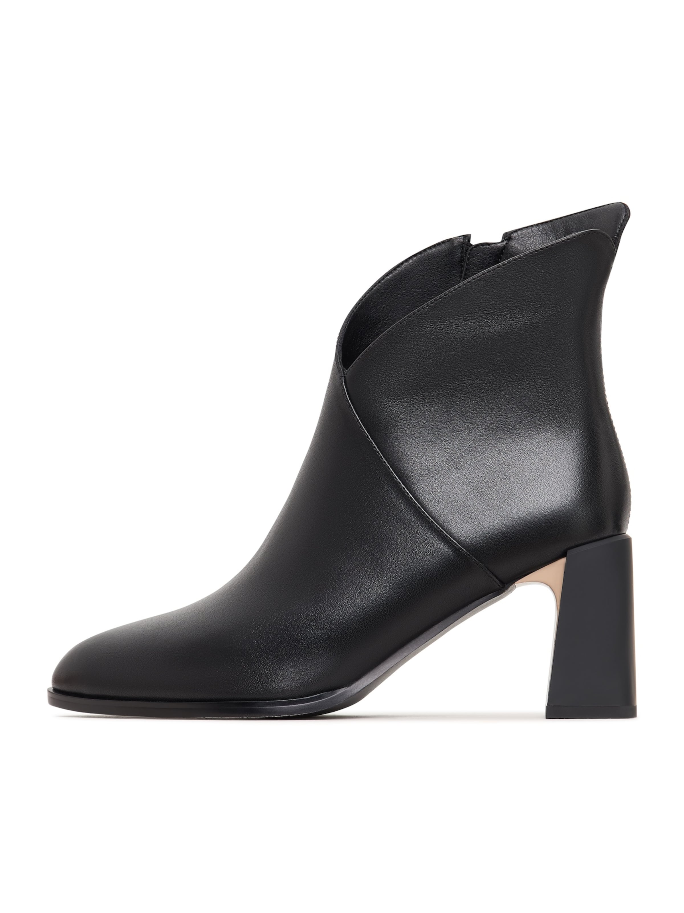 Bottines CESARE GASPARI en noir : devant