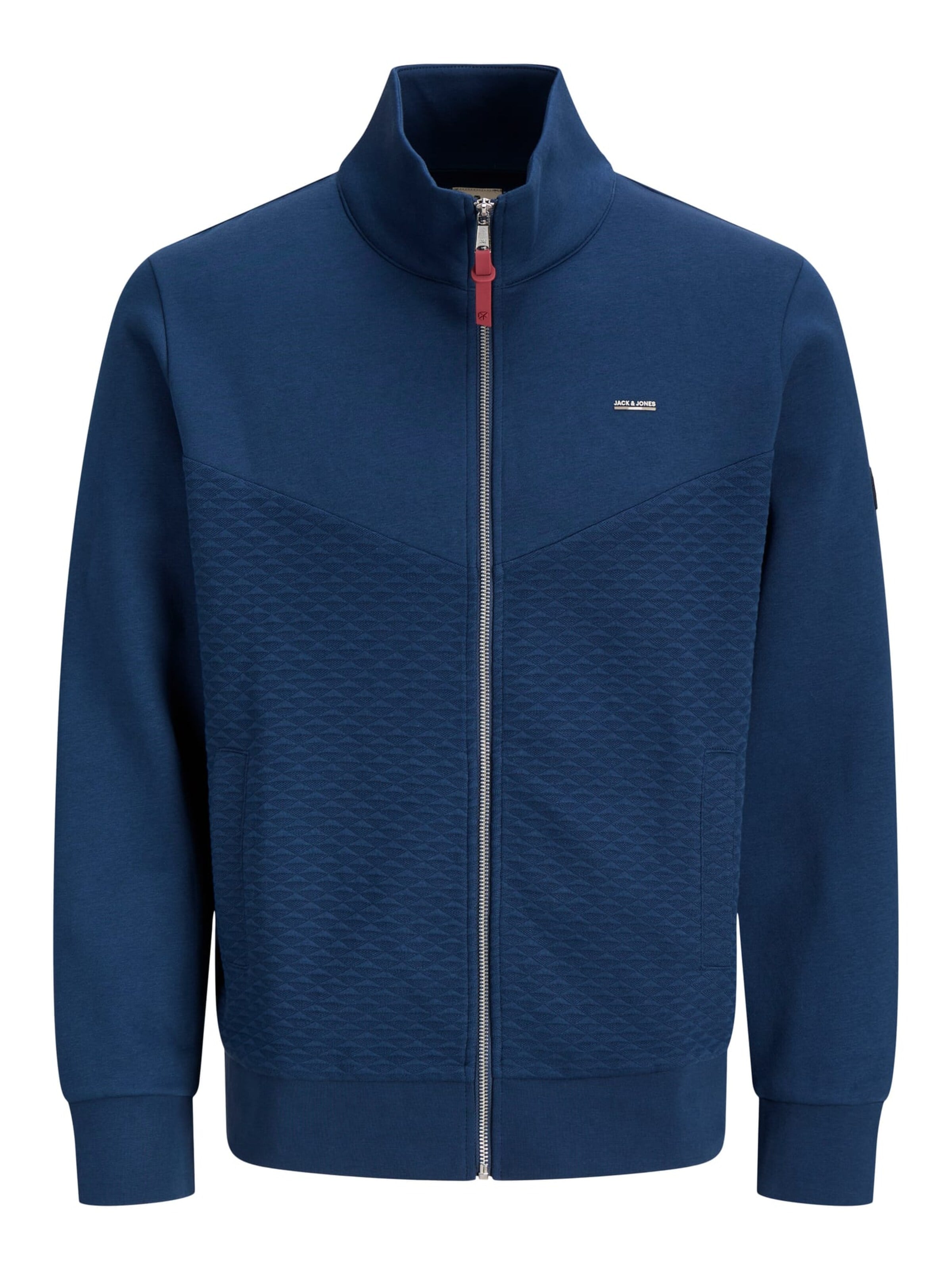 JACK & JONES Sweatvest 'Blufrankie' in Blauw: voorkant