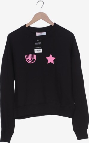 Chiara Ferragni Sweatshirt & Zip-Up Hoodie in L in Black: front