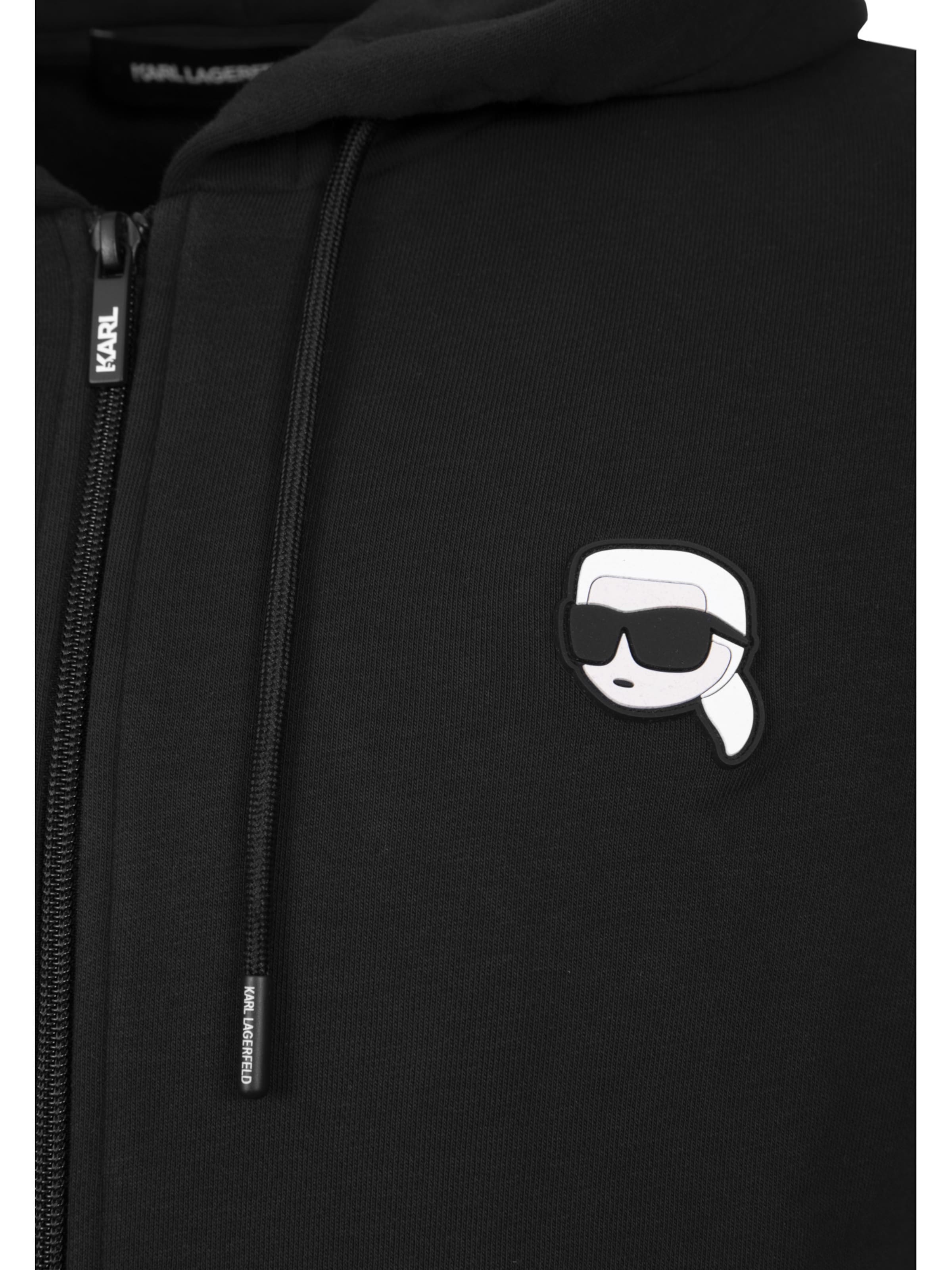 Karl Lagerfeld - Casaco em moletão em preto