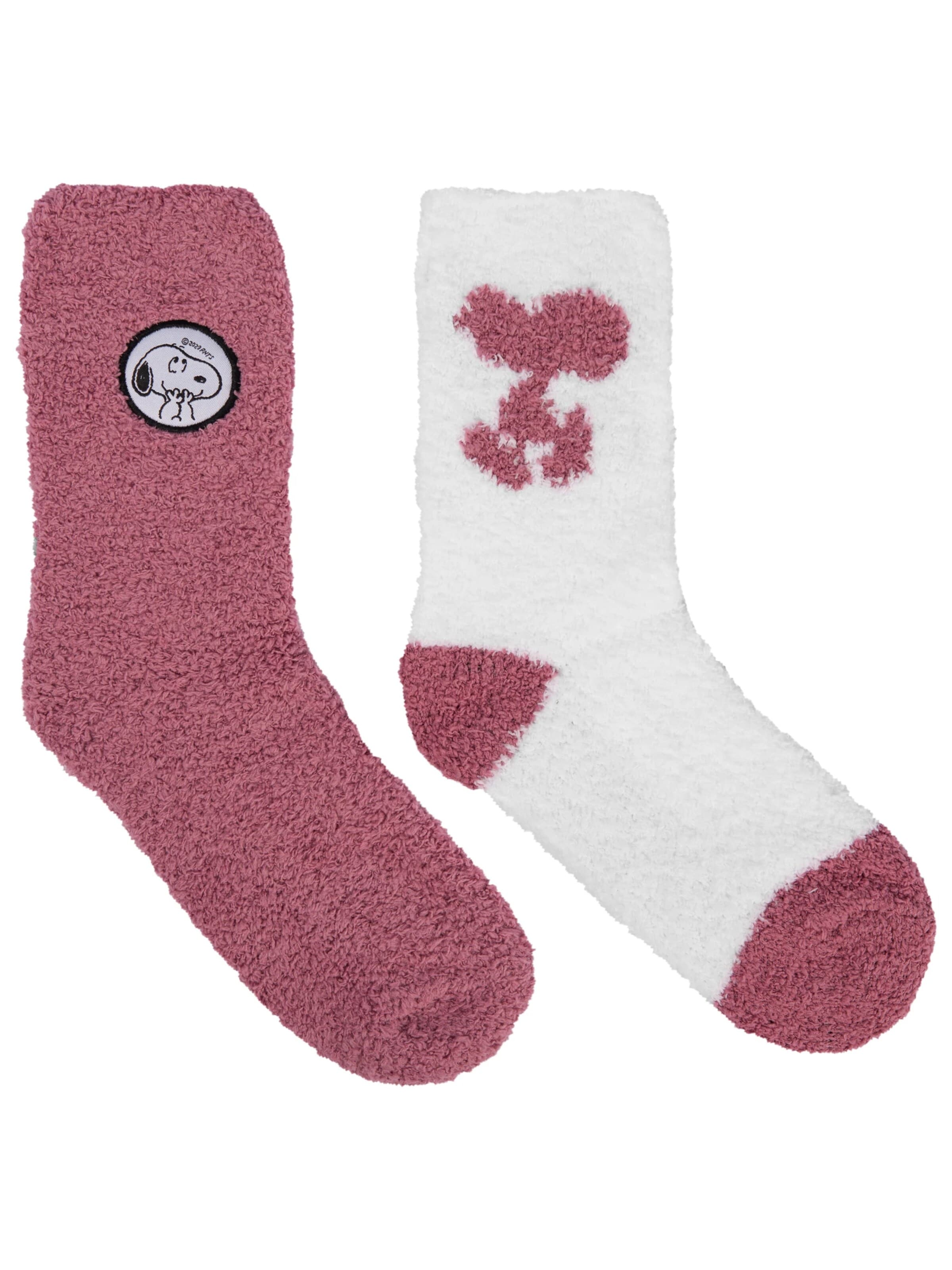 Snoopy & Die Peanuts Socks in Pink: front