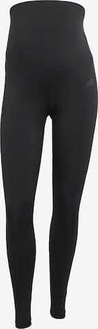 Skinny Pantaloni sportivi 'Optime Essentials' di ADIDAS PERFORMANCE in nero: frontale