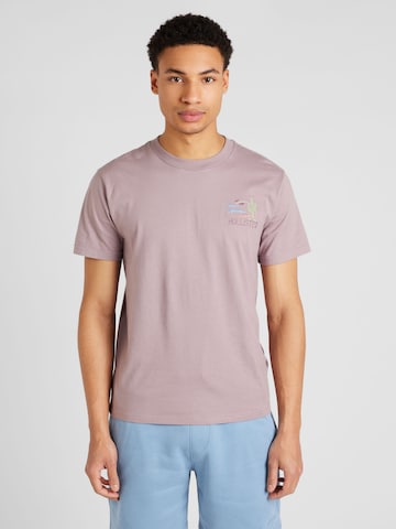 T-Shirt HOLLISTER en rose : devant