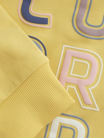 Pullover ' COSweat W. JR. Logo Print ' di COLOR KIDS in giallo