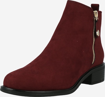 Dorothy Perkins Ankle Boots 'Mable' in Rot: predná strana