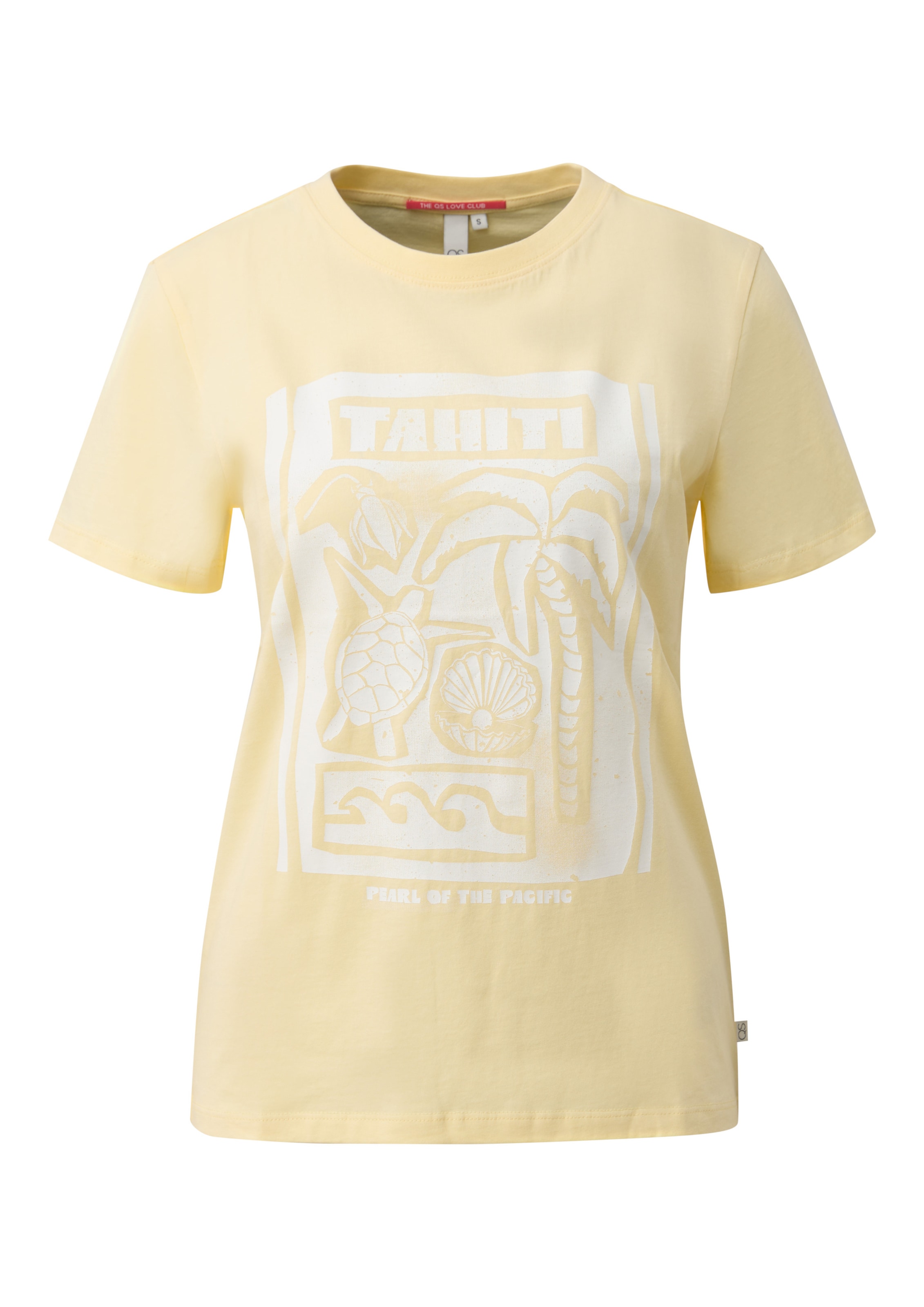 T-shirt QS en jaune : devant