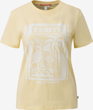 T-shirt QS en jaune : devant