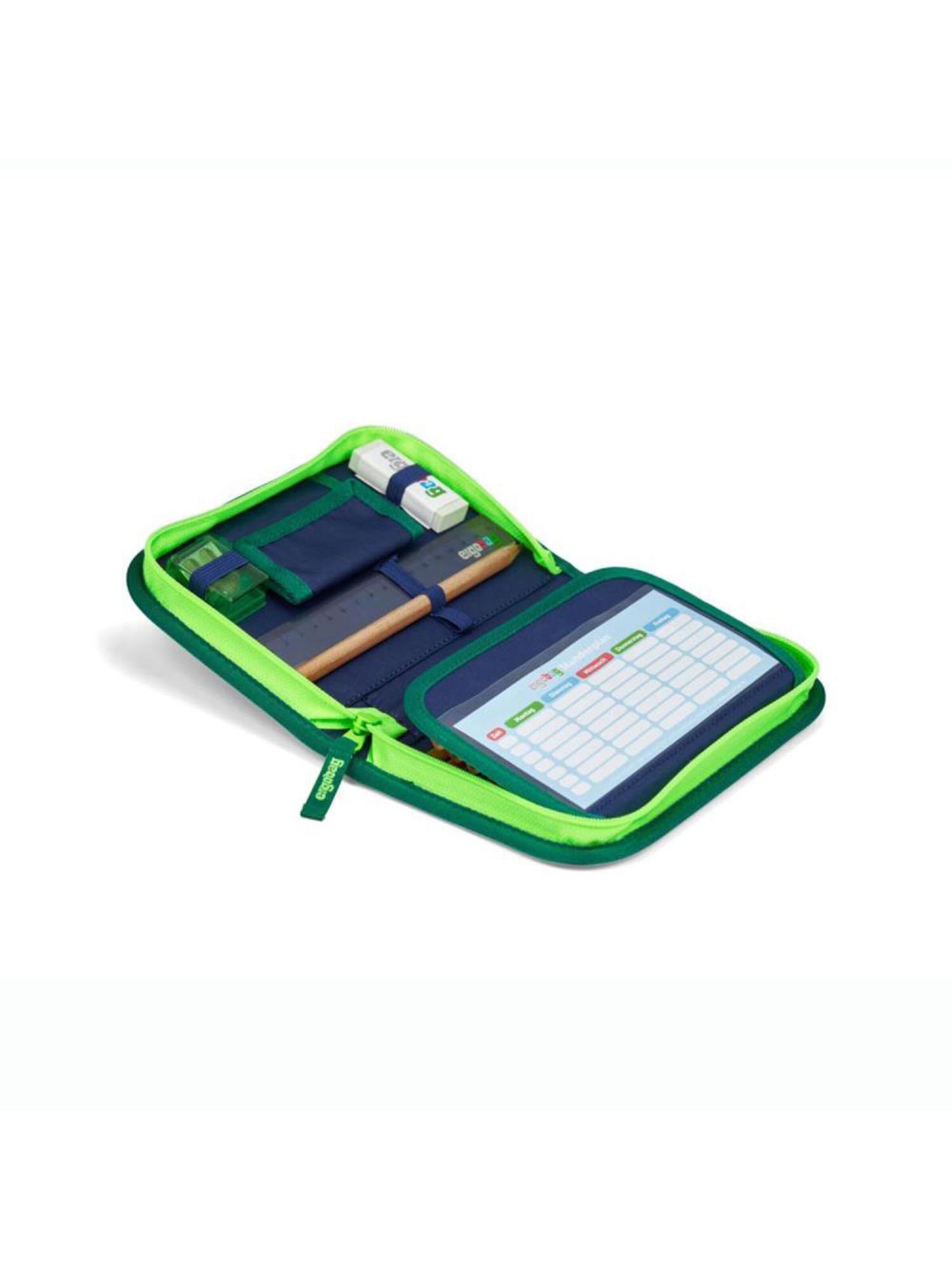 ergobag Backpack 'Schulrucksack Set' in Green