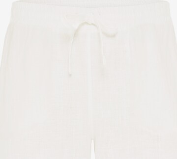 SENSES.THE LABEL Regular Pants in White: front