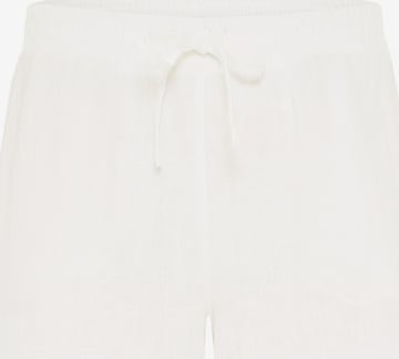 SENSES.THE LABEL Regular Pants in White: front