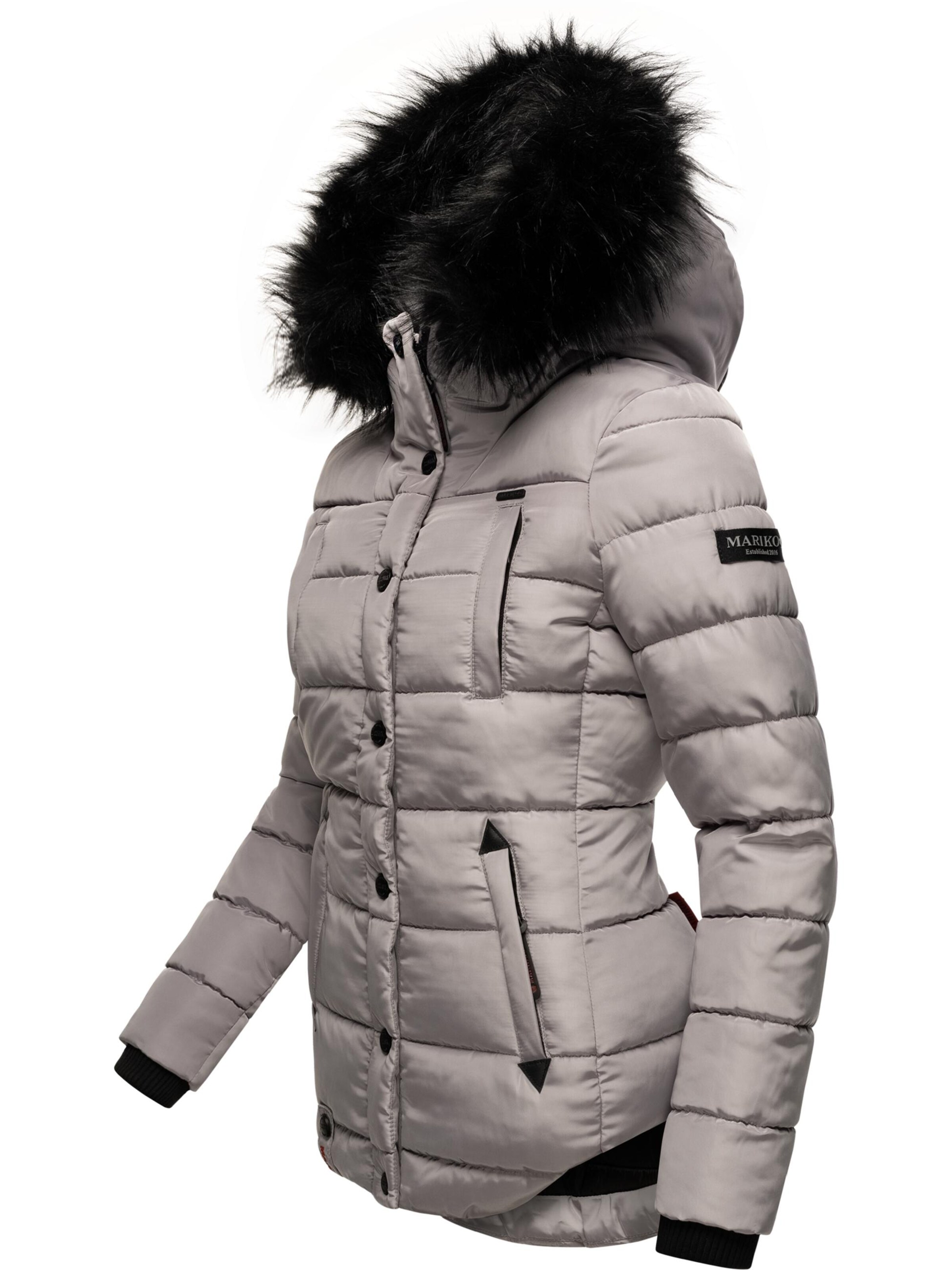 MARIKOO Zimná bunda 'Lotusblüte' - Sivá