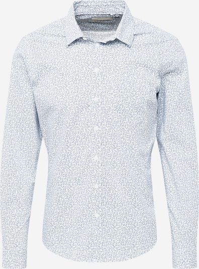 BLEND Overhemd in de kleur Saffier / Donkergrijs / Wit, Productweergave