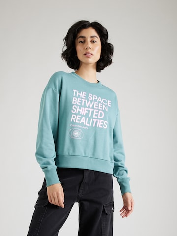 Calvin Klein Jeans Sweatshirt in Blau: predná strana