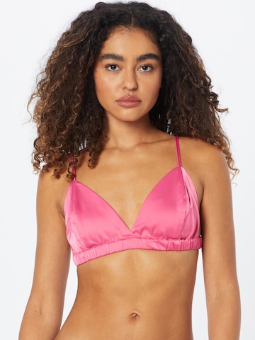 NLY by Nelly Triangle Bra in Pink: front