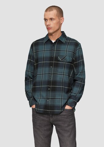 s.Oliver Regular Fit Hemd in Blau: Vorderseite