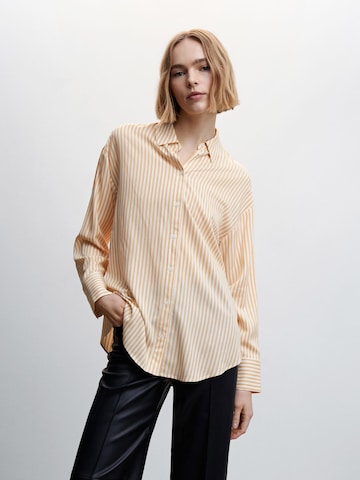 MANGO Bluse in Beige: predná strana