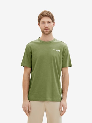 TOM TAILOR Тениска в зелено: отпред