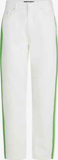 Jeans Karl Lagerfeld di colore verde / bianco denim, Visualizzazione prodotti