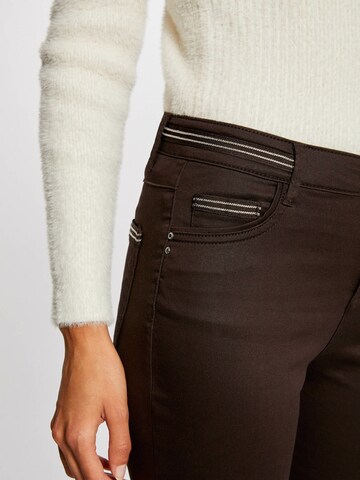 Morgan Slim fit Pants 'PALONA' in Brown