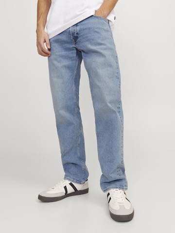 JACK & JONES Tapered Jeans 'MIKE ORIGINAL CJ 715' in Blauw: voorkant