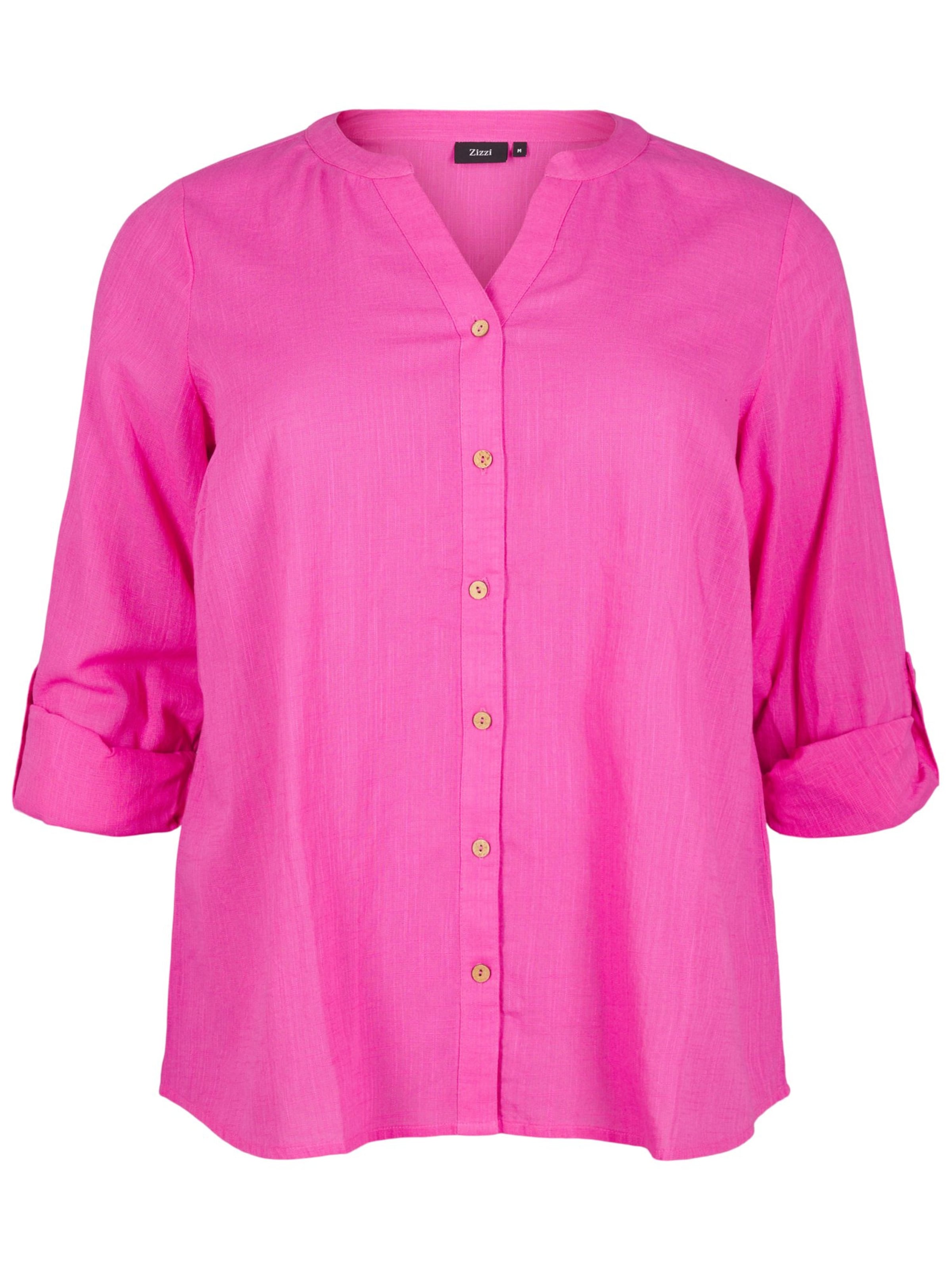 Zizzi Блузка 'Cananna' в Ярко-розовый: спереди