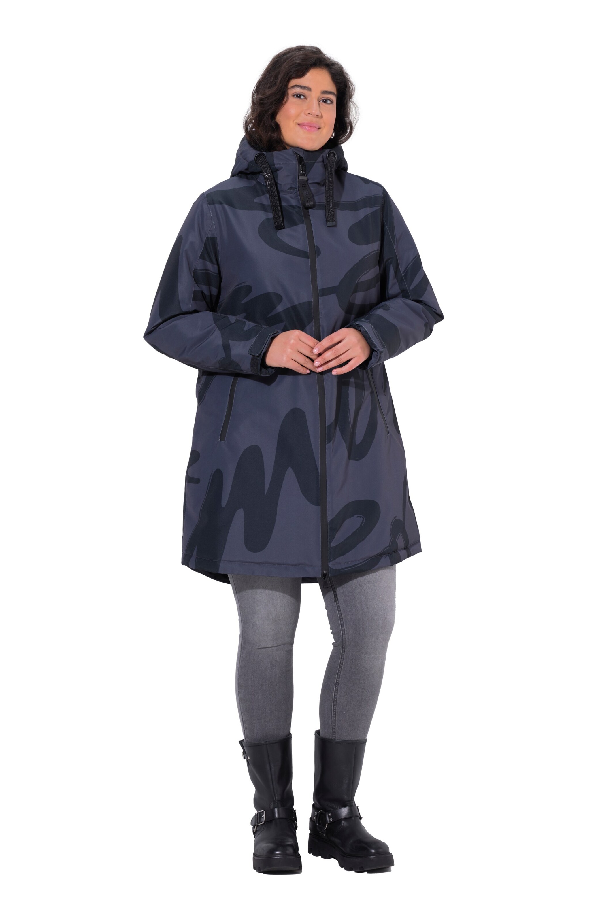 Ulla Popken Raincoat in Grey