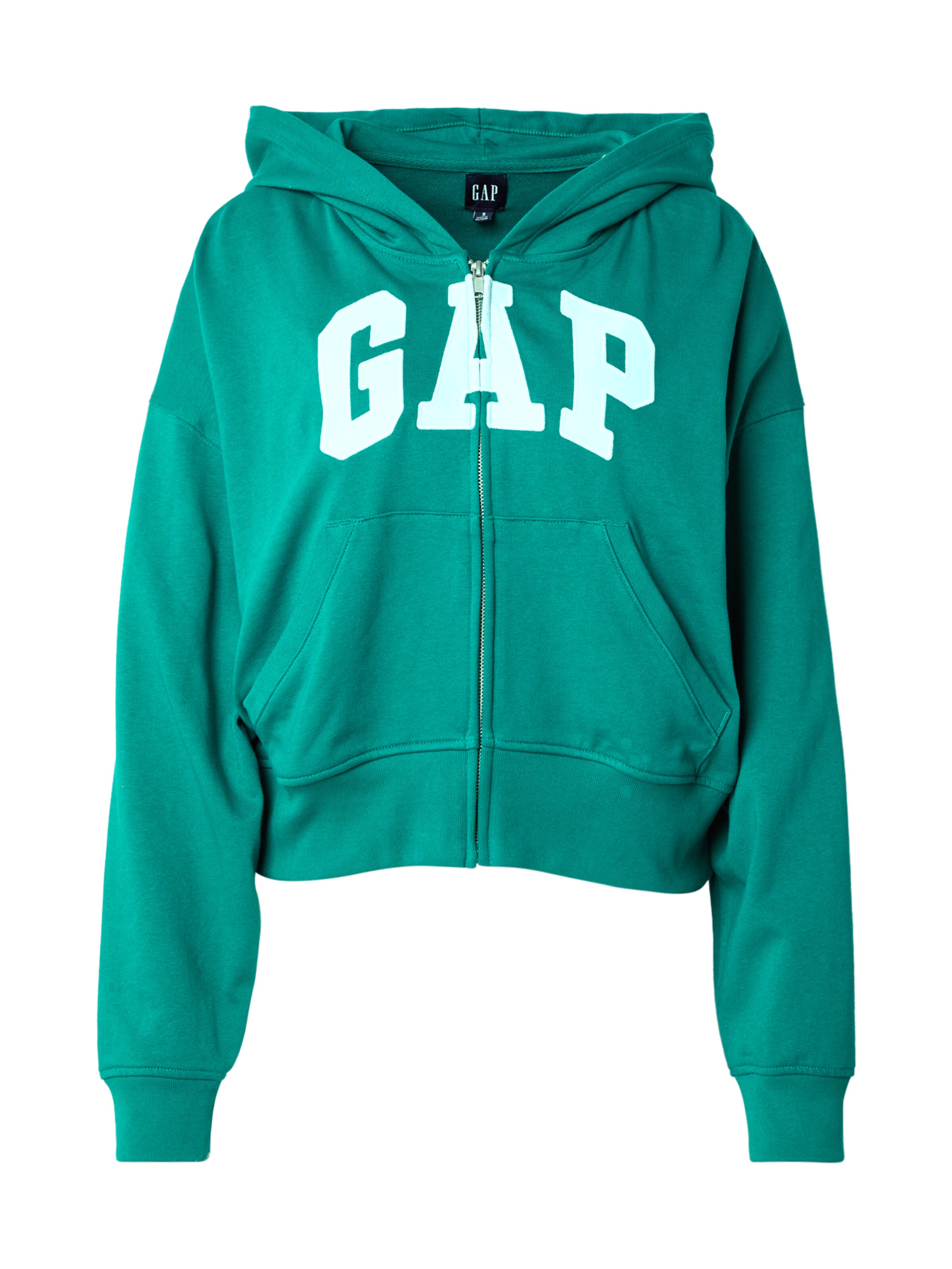 GAP Sweatjacke in Grün: Vorderseite
