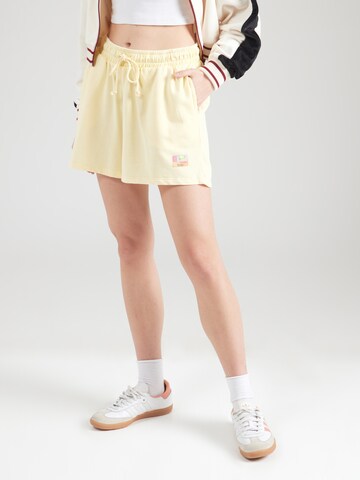 ONLY Loose fit Trousers 'ONLMINNA' in Yellow: front