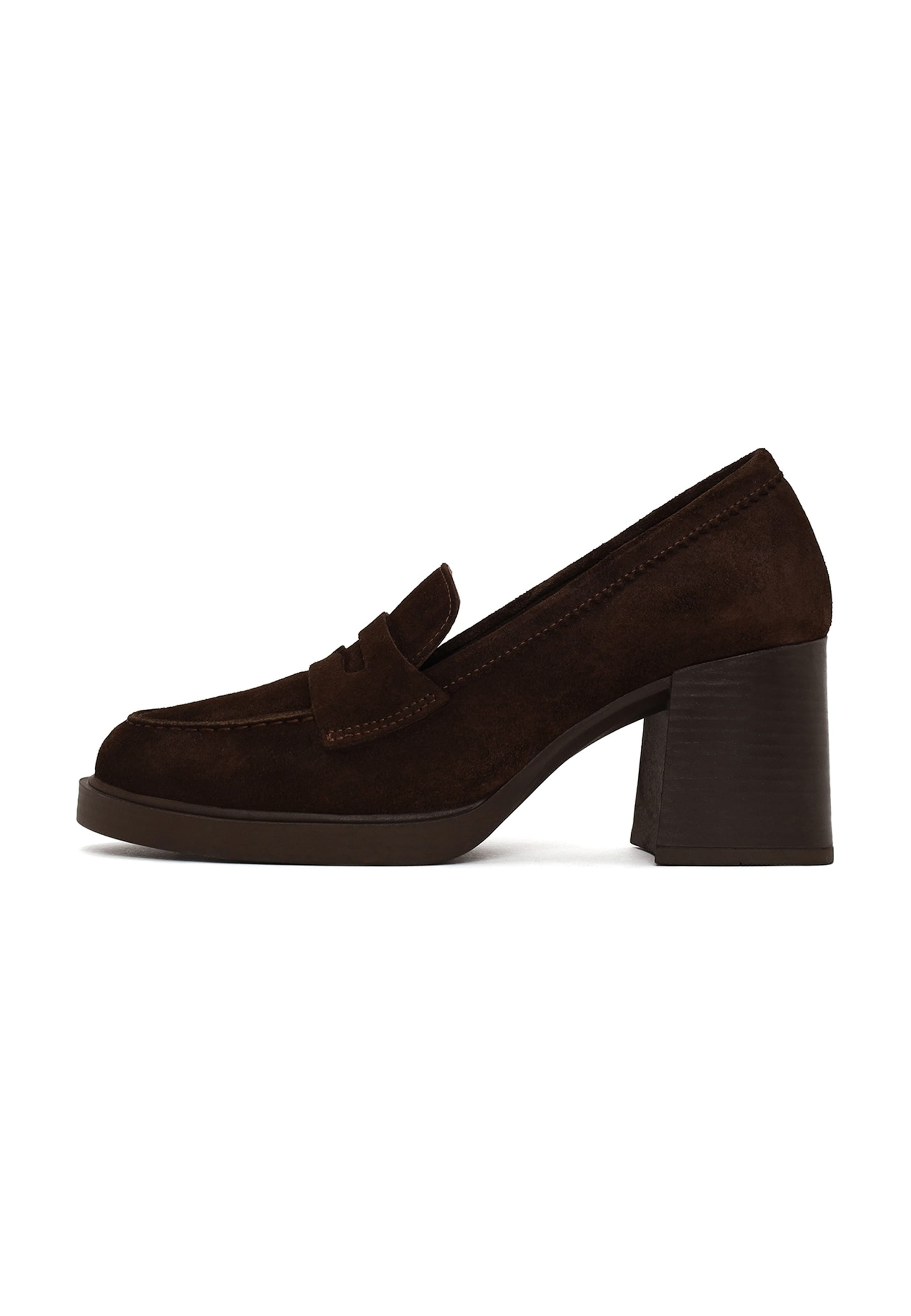 Derimod Pumps met hoge voorkant in Bruin: voorkant